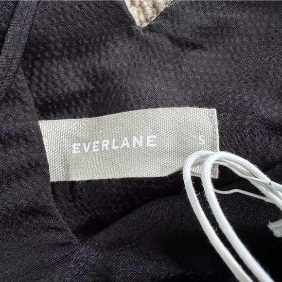 Everlane desss long black silky satin v neck maxi midi slip dress small new - Picture 3 of 15